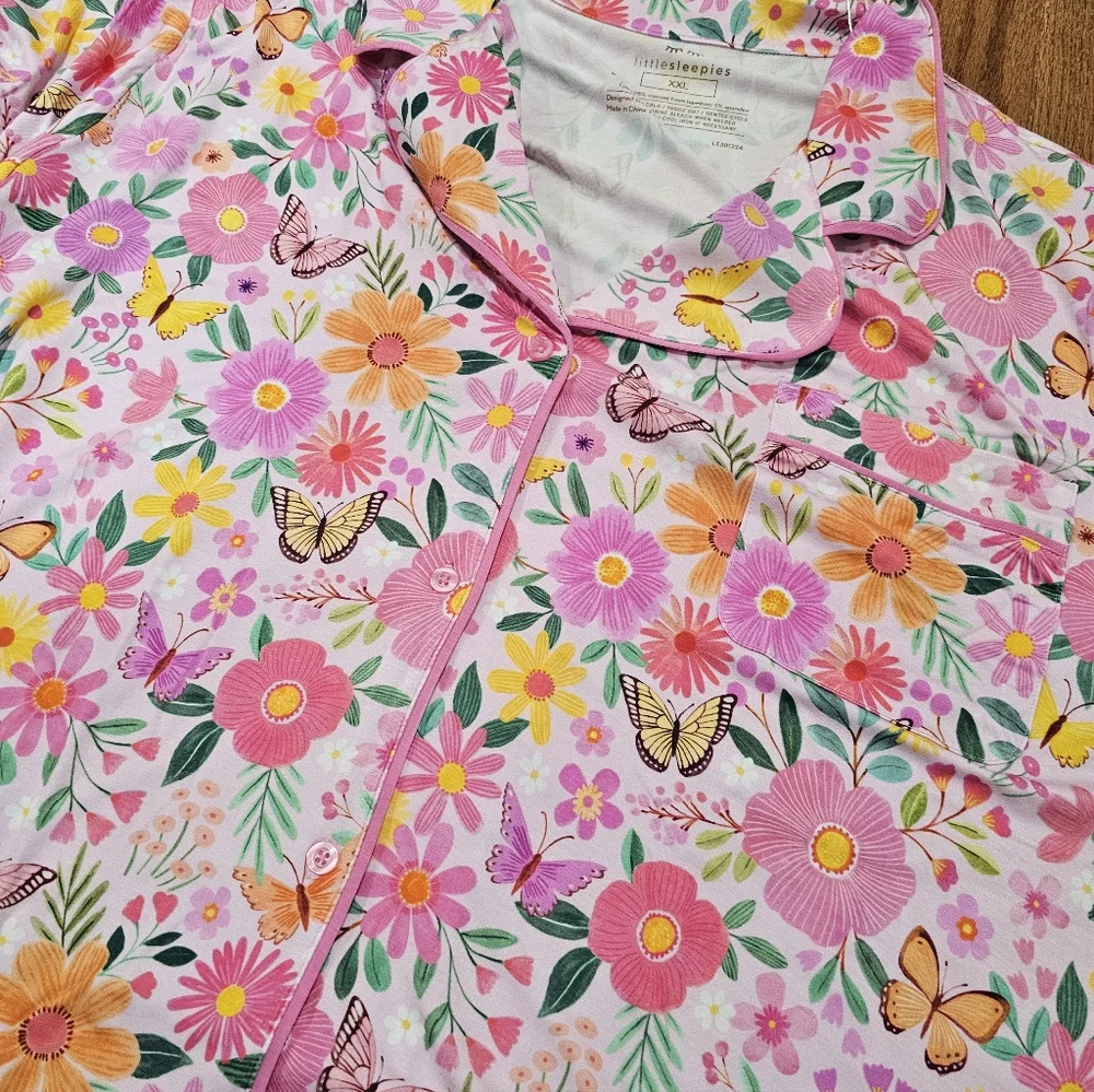 Little Sleepies Butterfly Bloom Top Only XXL - Picture 2 of 3